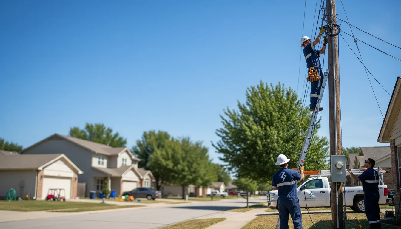 Residential electrician providing installation services in Sugar Tree, TN